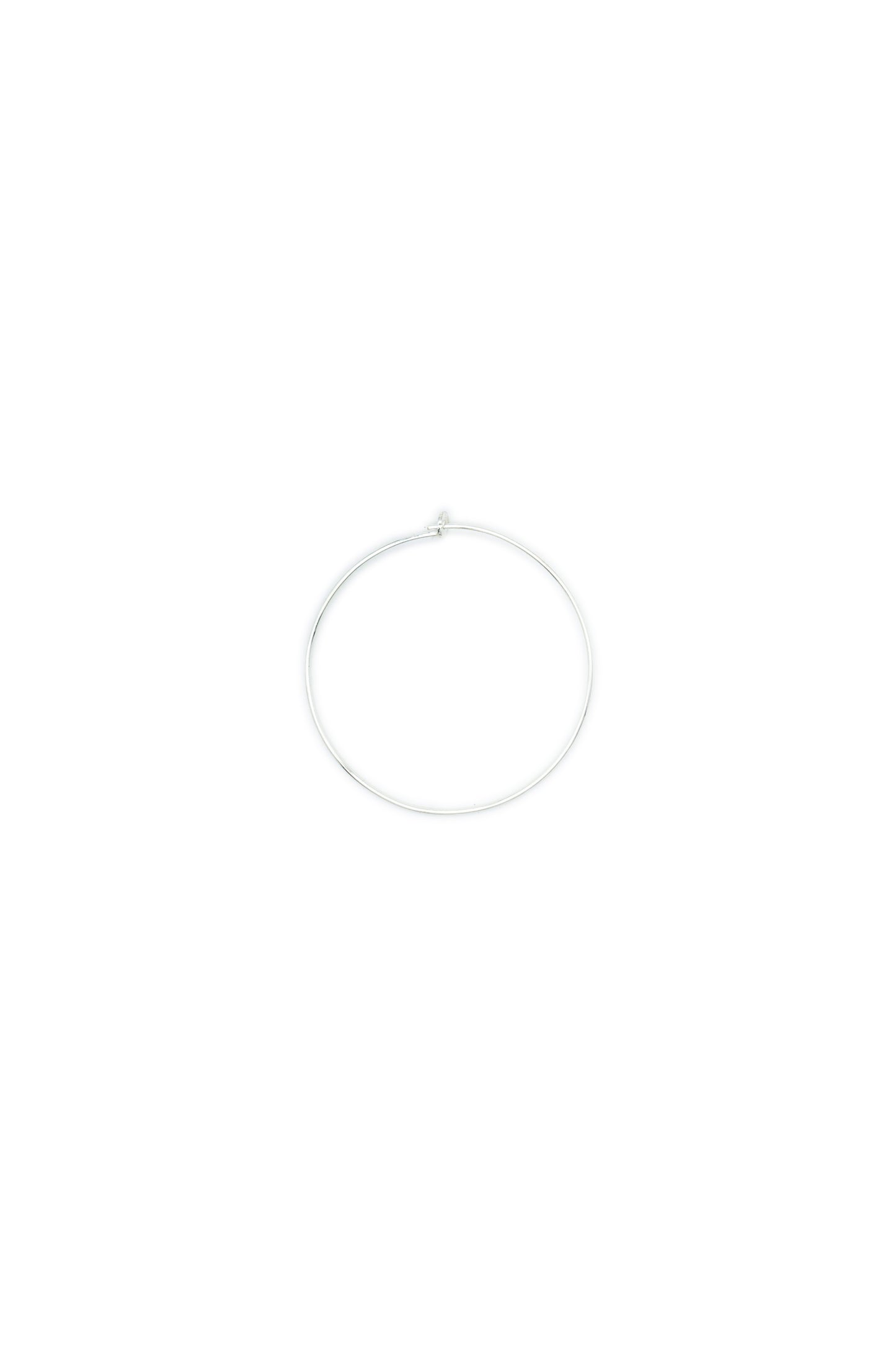 Orecchino HOOPS grande arg bianco 925°°° Ø 40 mm