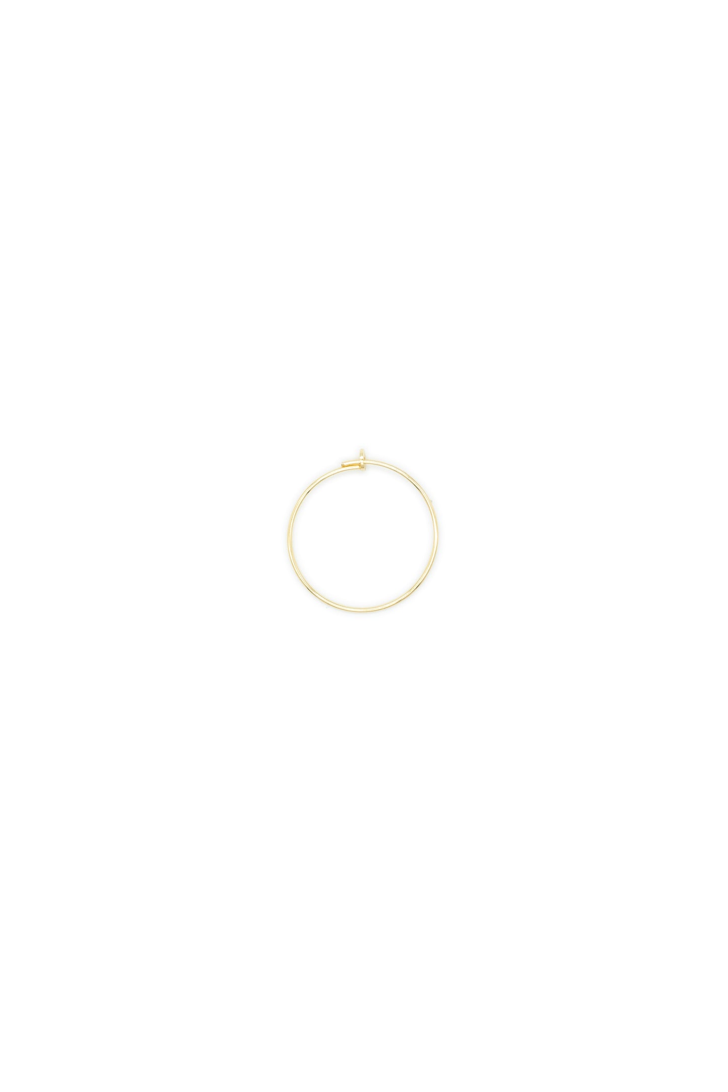 Orecchino HOOPS medio arg 925°°° placcato oro giallo 24k Ø 26 mm