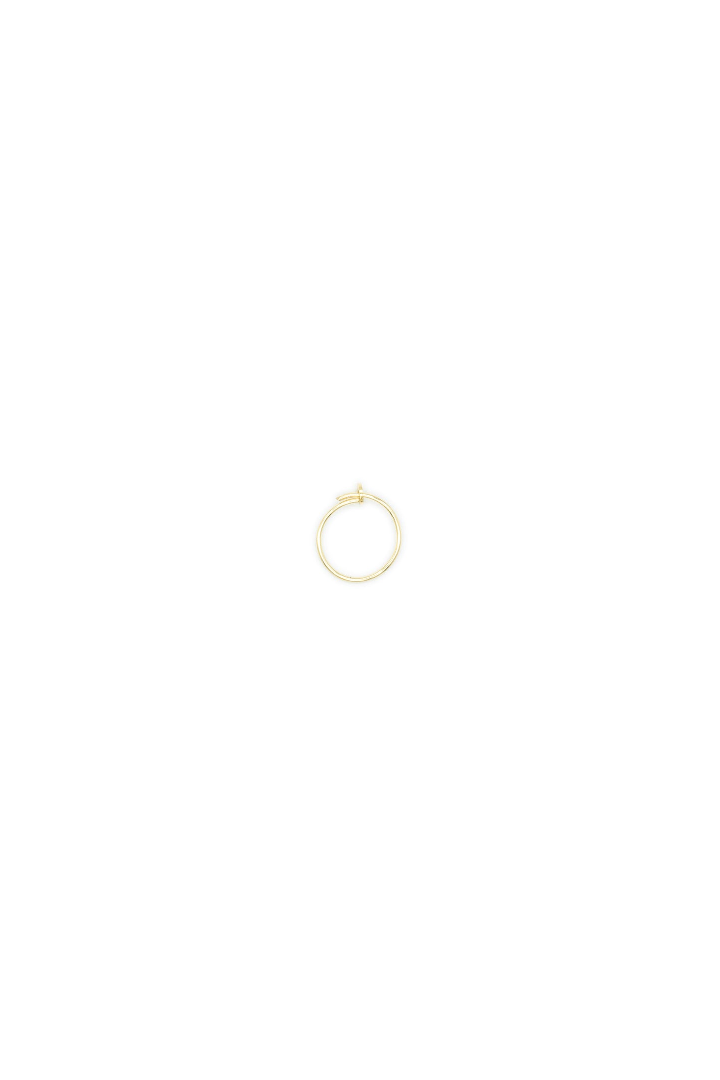 Orecchino HOOPS piccolo arg 925°°° placcato oro giallo 24k Ø 16 mm