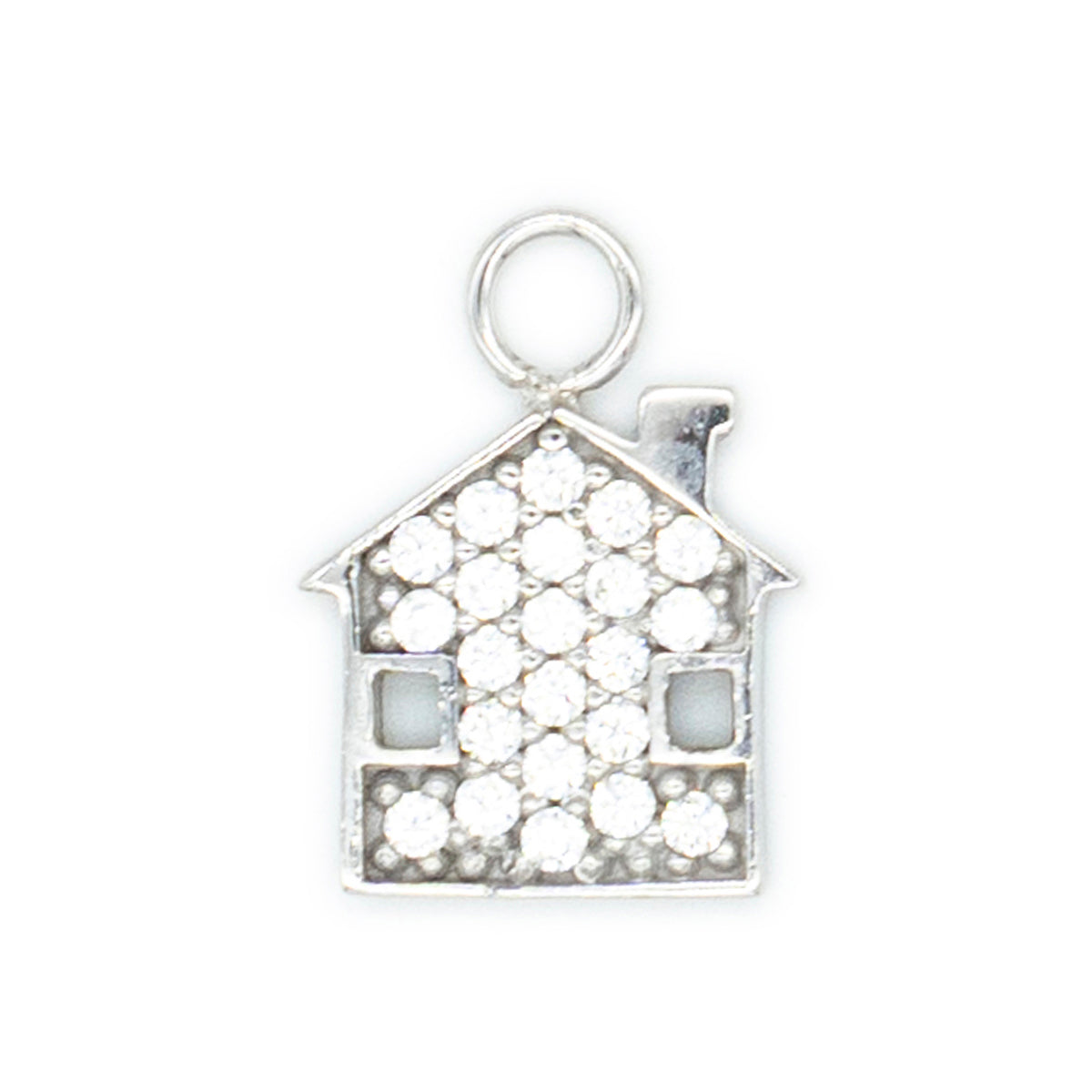 Casetta arg bianco 925°°° Cubic Zirconia bianchi