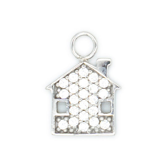 Casetta arg bianco 925°°° Cubic Zirconia bianchi