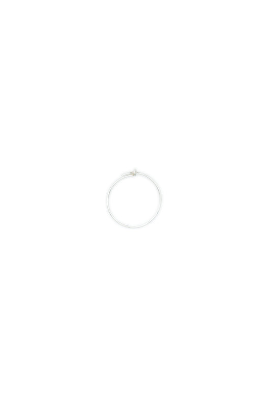 Orecchino HOOPS medio arg bianco 925°°°  Ø 26 mm
