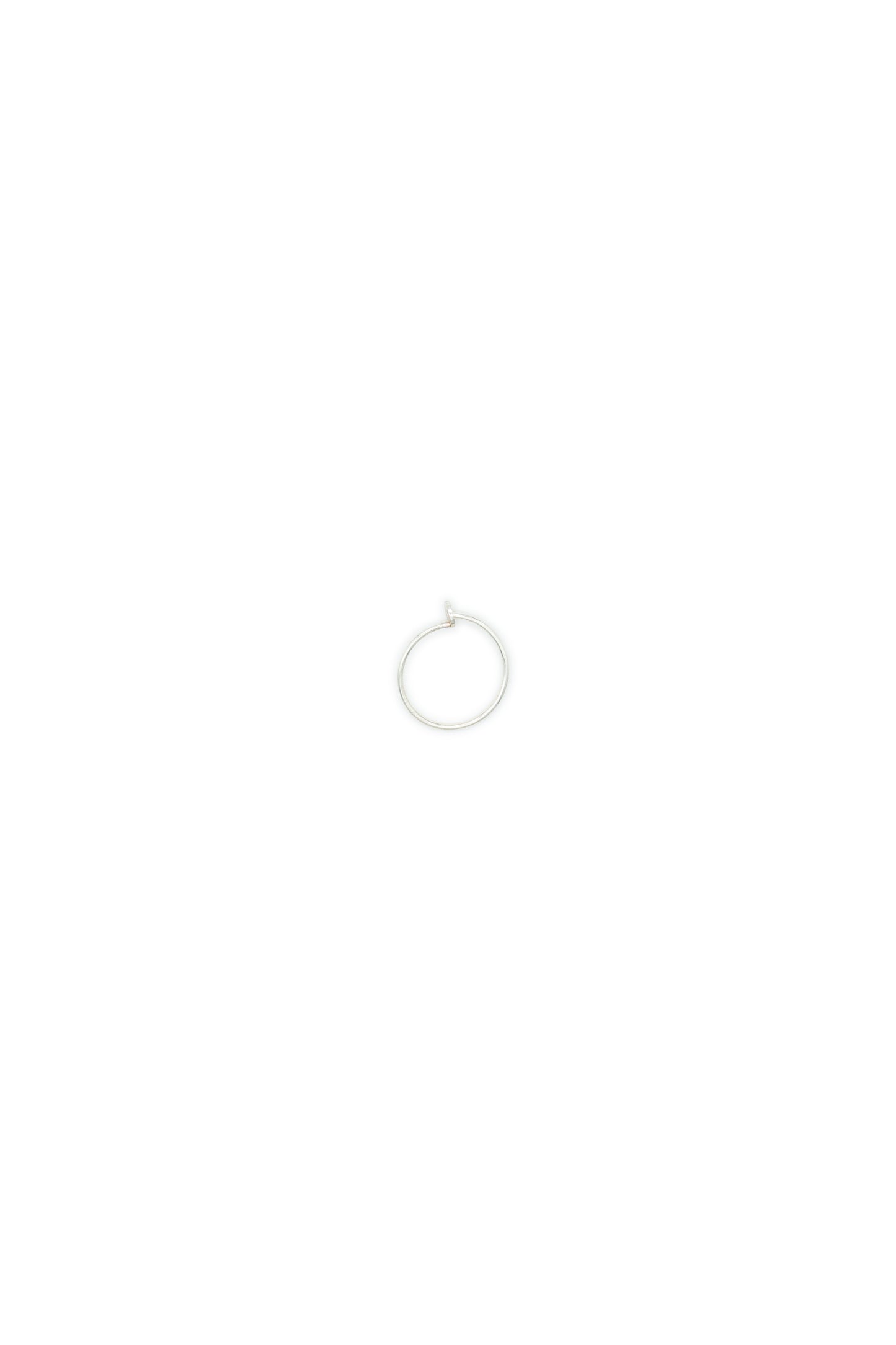 Orecchino HOOPS piccolo arg bianco 925°°°  Ø 16 mm